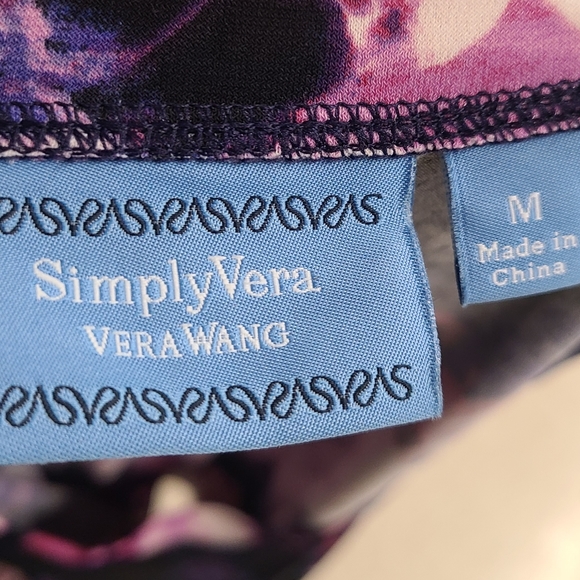 New with Tags Vera Wang Black and Pink Dress size Medium - Picture 8 of 8